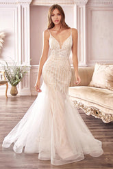 Off White Mermaid Sava Gown